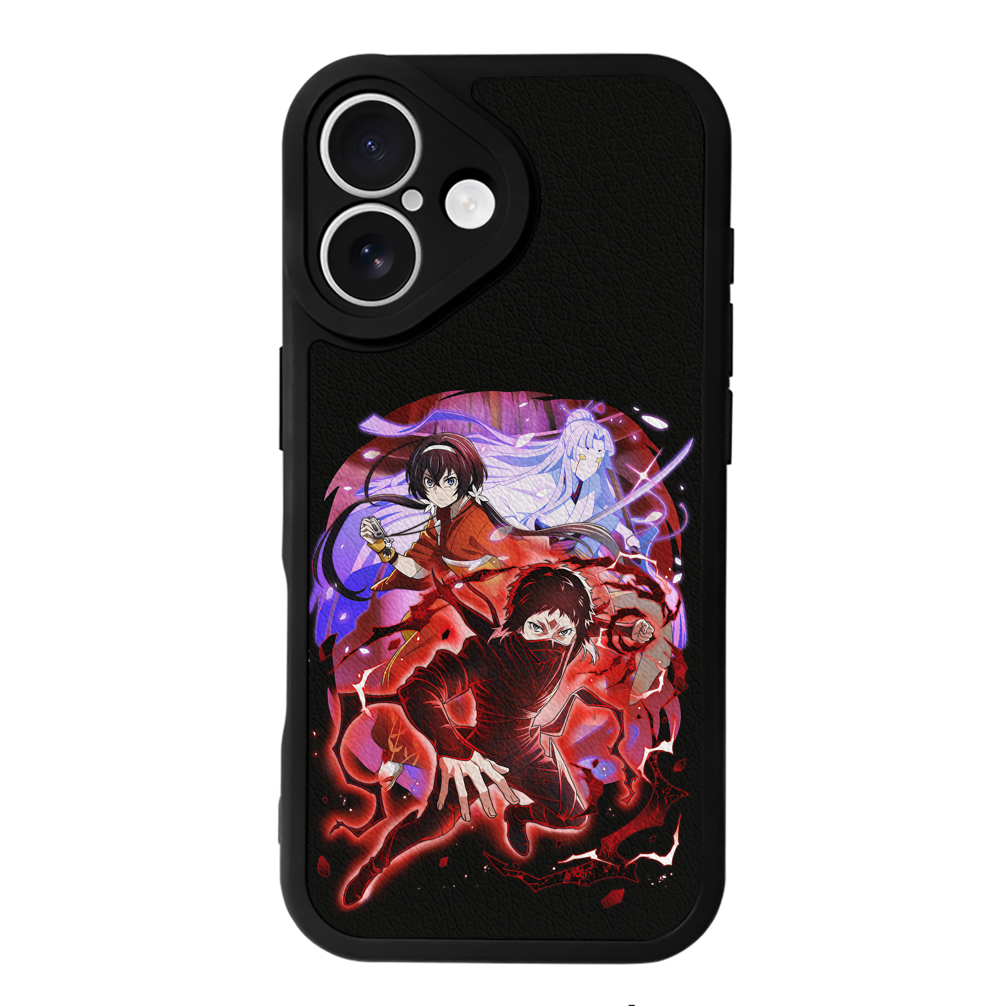 （画像用） 文豪ストレイドッグス Bungo Stray Dogs 【iPhone 16シリーズ対応】シリコンスマホケース（レザー調） 材質：シリコン